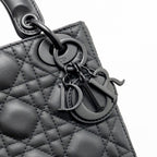DIOR MINI LADY DIOR CALFSKIN SO BLACK