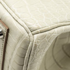 Hermes Birkin 25 Crocodile Porosus Beton SHW