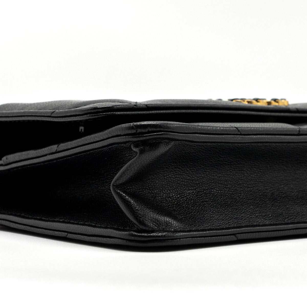 CHANEL 19 WALLET ON CHAIN LAMBSKIN BLACK MULTICOLOR HARDWARE