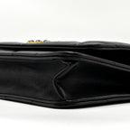 CHANEL 19 WALLET ON CHAIN LAMBSKIN BLACK MULTICOLOR HARDWARE