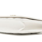 CHANEL DETAIL CRYSTAL CC LOGO WALLET ON CHAIN CAVIAR WHITE LGHW(MICROCHIP)