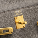 Hermes Kelly 25 togo gris etain GHW