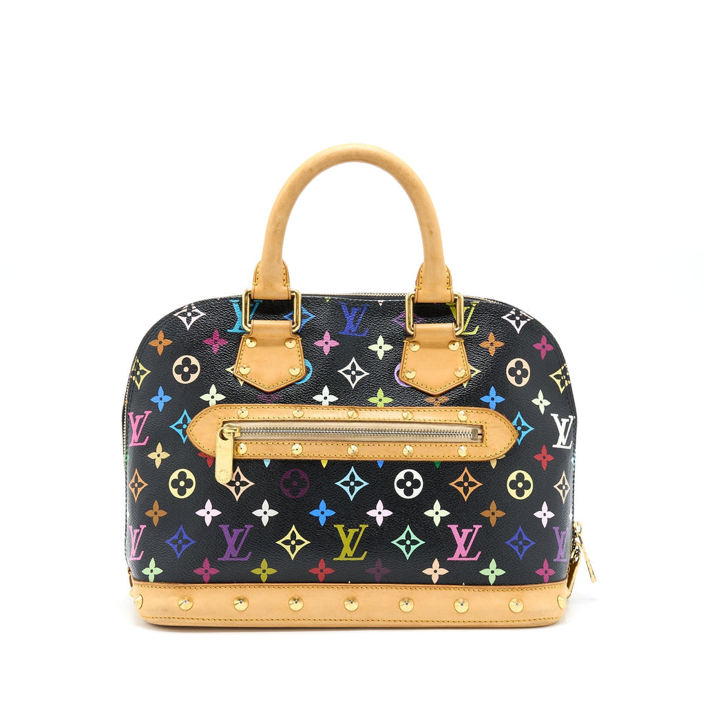 LOUIS VUITTON ALMA BAG MONOGRAM CANVAS MULTICOLOUR/ BLACK GHW