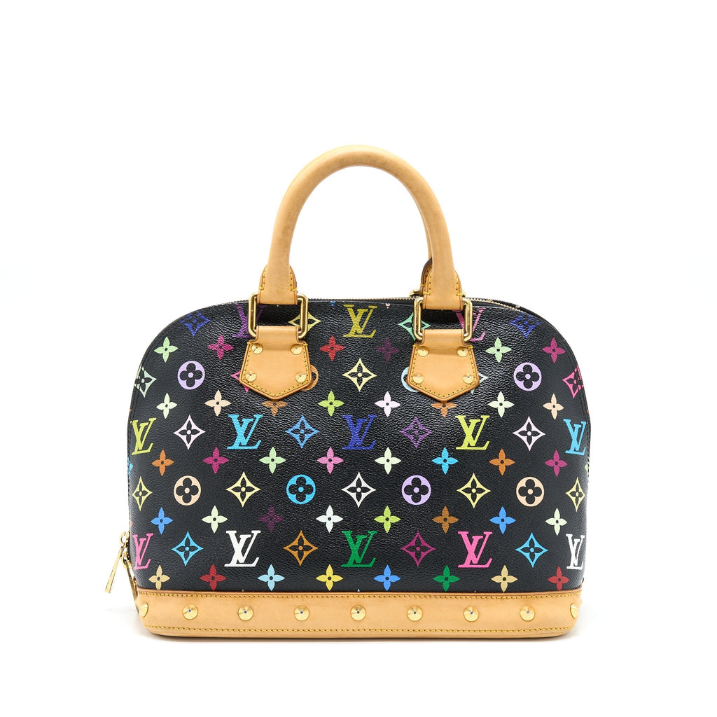 LOUIS VUITTON ALMA BAG MONOGRAM CANVAS MULTICOLOUR/ BLACK GHW