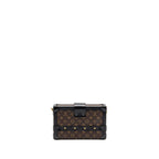 Louis Vuitton Petite Malle Monogram Canvas / Smooth Calfskin Brown / Black GHW