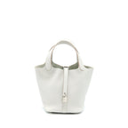 HERMES PICOTIN 18 CLEMENCE GRIS PEARL SHW