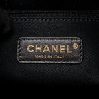 Chanel Deauville tote fabric black LGHW