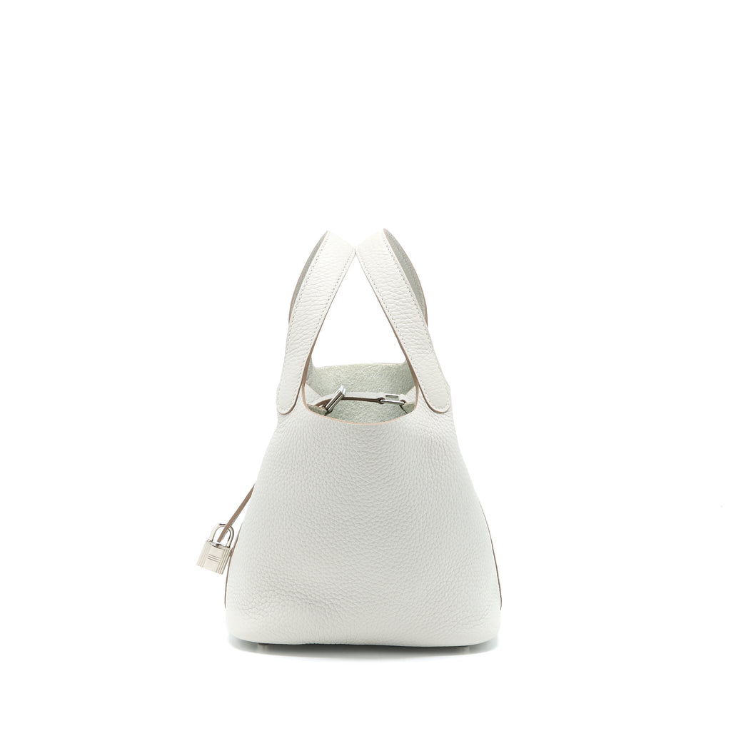 HERMES PICOTIN 18 CLEMENCE GRIS PEARL SHW