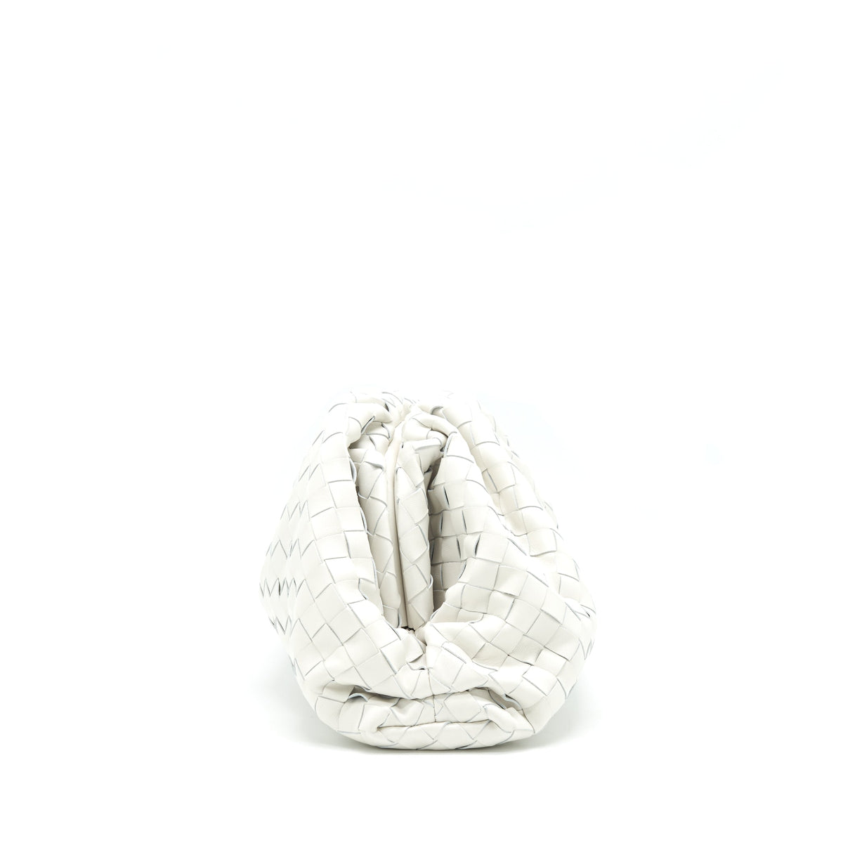 BOTTEGA VENETA INTRECCIATO POUCH IN WHITE
