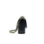 CHANEL CLASSIC JUMBO DOUBLE FLAP BAG BLACK CAVIER GHW