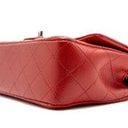 CHANEL MINI RECTANGULAR FLAP BAG CAVIAR RED RUTHENIUM HARDWARE