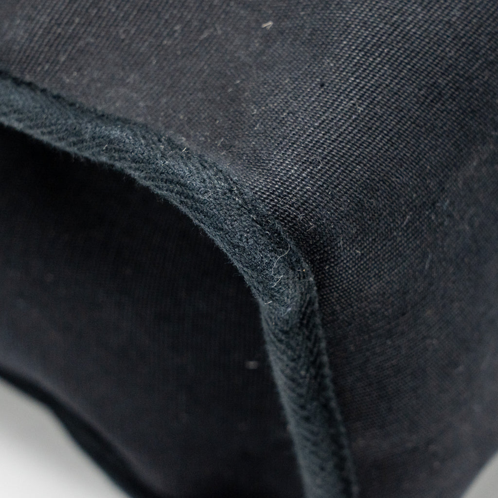 HERMES HERBAG 31 ZIP BAG CANVAS/HUNTER LEATHER BLACK SHW