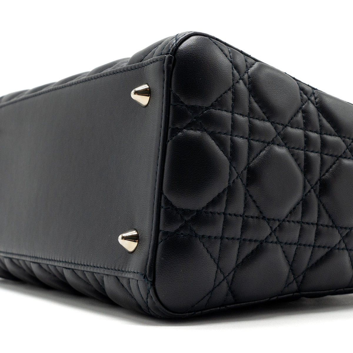 DIOR MEDIUM LADY DIOR LAMBSKIN BLACK SHW