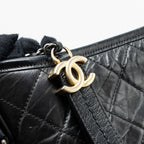 CHANEL SMALL GABRIELLE HOBO BAG CALFSKIN BLACK MULTICOLOUR HARDWARE