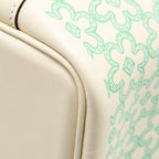 Hermes lucky daisy micro Picotin Swift Nata-vert-Blanc SHW