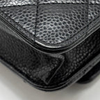 CHANEL CLASSIC WALLET ON CHAIN CAVIAR BLACK SHW