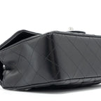 CHANEL MINI RECTANGULAR FLAP BAG LAMBSKIN BLACK SHW (MICROCHIP)