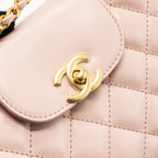 CHANEL 23K MINI SHOPPING BAG CALFSKIN LIGHT PINK GHW(MICROCHIP)