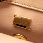 CHANEL GOLD CRUSH MINI FLAP BAG CALFSKIN BEIGE GHW (MICROCHIP)