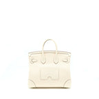 HERMES BIRKIN 25 CARGO CANVAS/SWIFT ECRU/NATA SHW