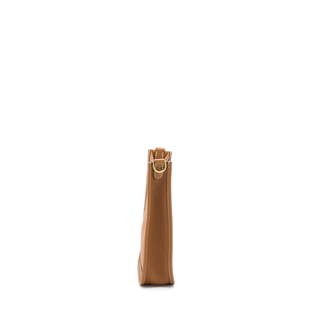 Hermes Mini Evelyne Clemence Gold GHW
