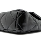 CHANEL MEDIUM 19 BAG SHINY CALFSKIN BLACK MULTICOLOUR HARDWARE