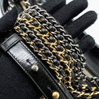 CHANEL SMALL GABRIELLE HOBO BAG CALFSKIN BLACK MULTICOLOUR HARDWARE