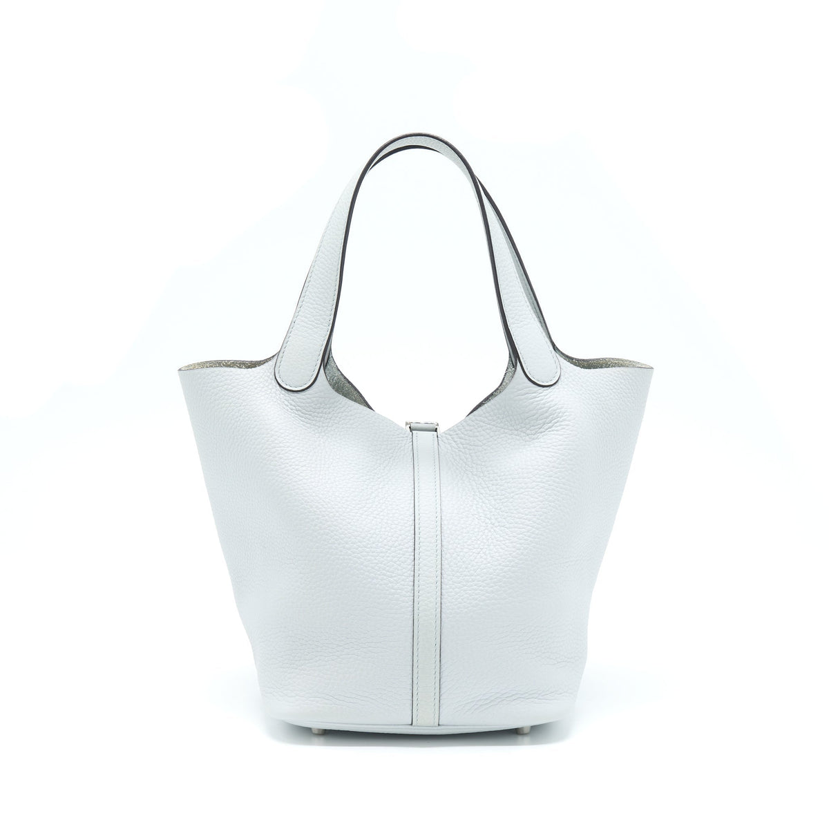 HERMES PICOTIN 22 LOCK BAG CLEMENCE BLUE PALE SHW