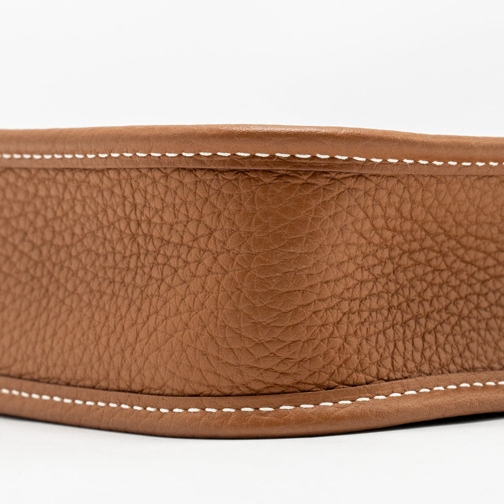 Hermes Mini Evelyne Clemence Gold GHW