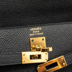 Hermes kelly 25 Epsom Black GHW