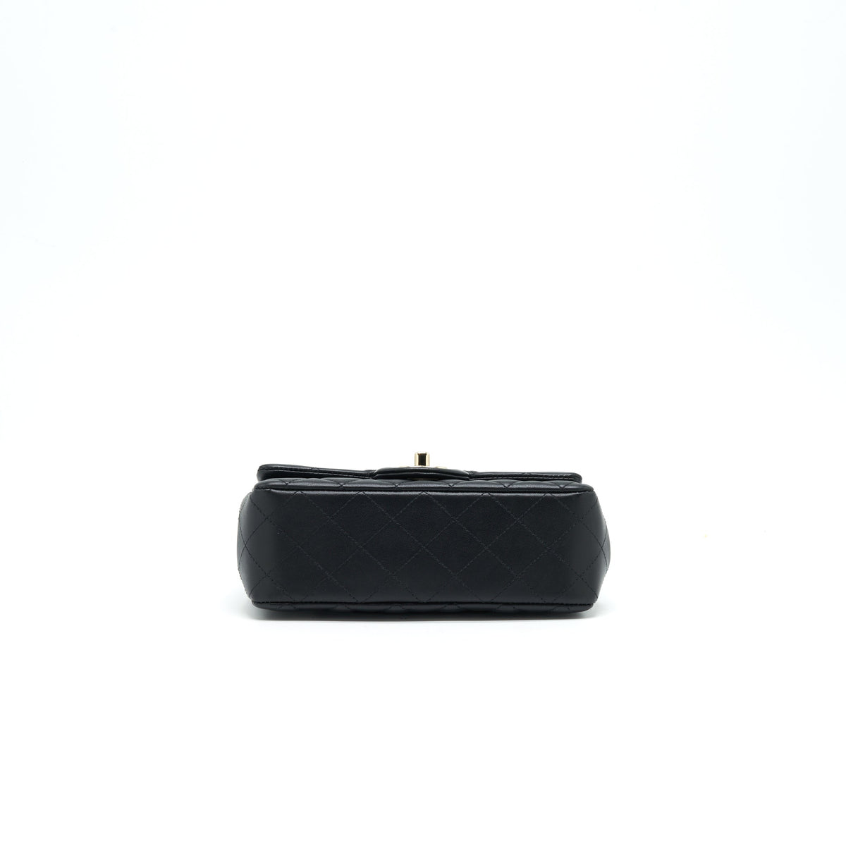 CHANEL MINI RECTANGULAR FLAP BAG BLACK LGHW SERIAL 30