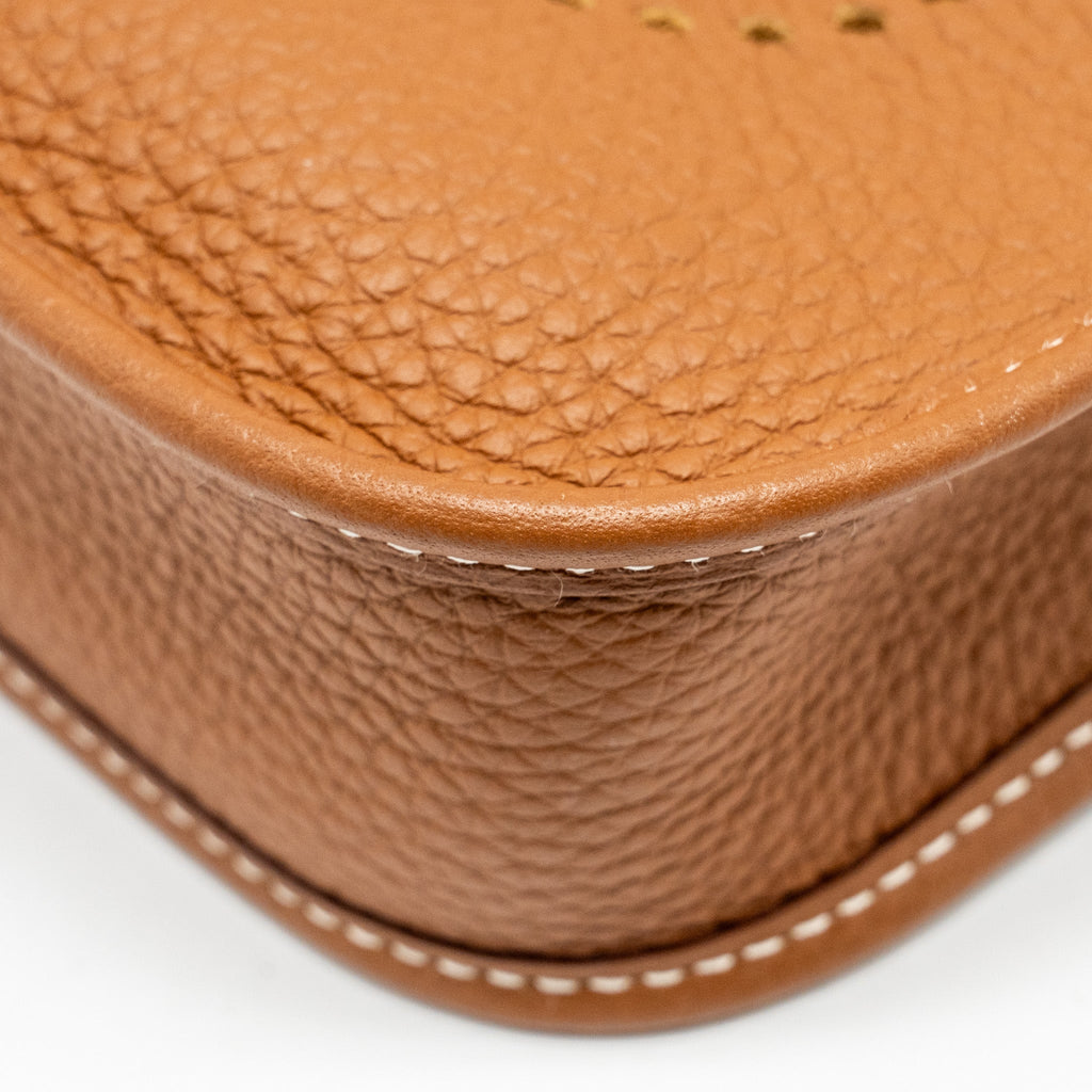 Hermes Mini Evelyne Clemence Gold GHW