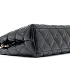 CHANEL MINI KELLY SHOPPING TOTE BAG CALFSKIN GHW (MICROCHIP)