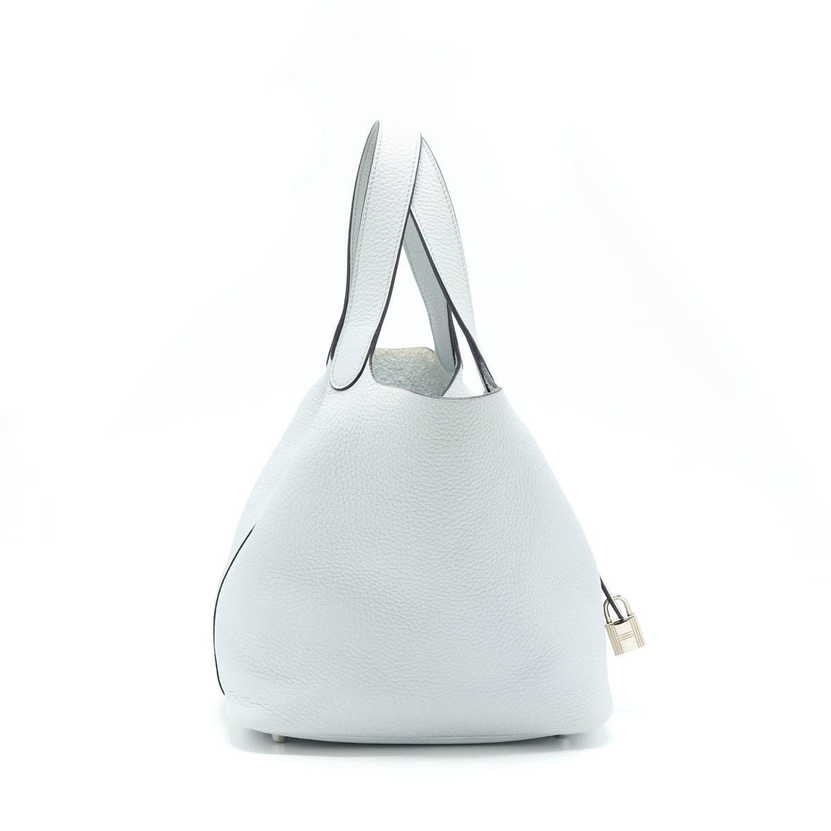 HERMES PICOTIN 22 LOCK BAG CLEMENCE BLUE PALE SHW