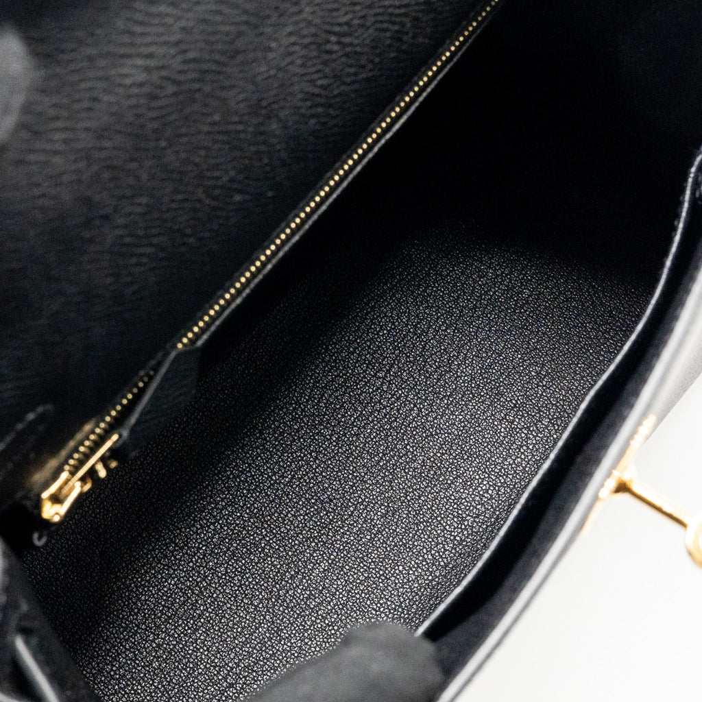 Hermes kelly 25 Epsom Black GHW