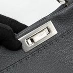 FENDI MEDIUM PEEKABOO BAG SELLERIA LEATHER BLACK SHW