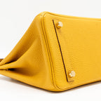 Hermes Birkin 25 Togo 9D Jaune Amber GHW
