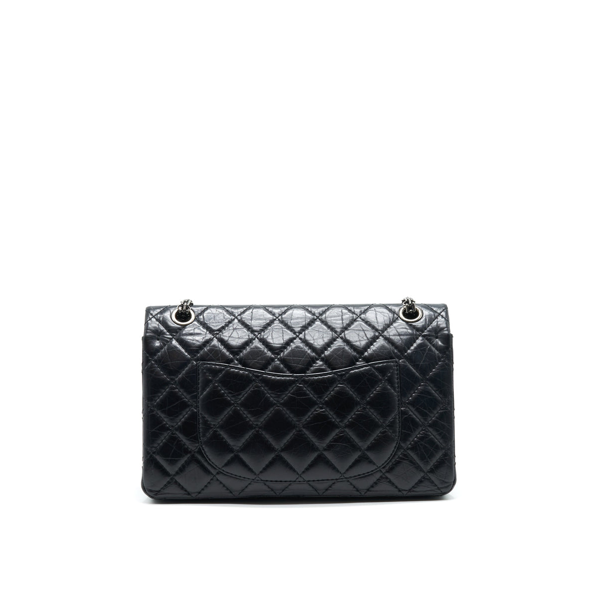 CHANEL REISSUE 226 IN BLACK RUTHENIUM SILVER HARDWARE