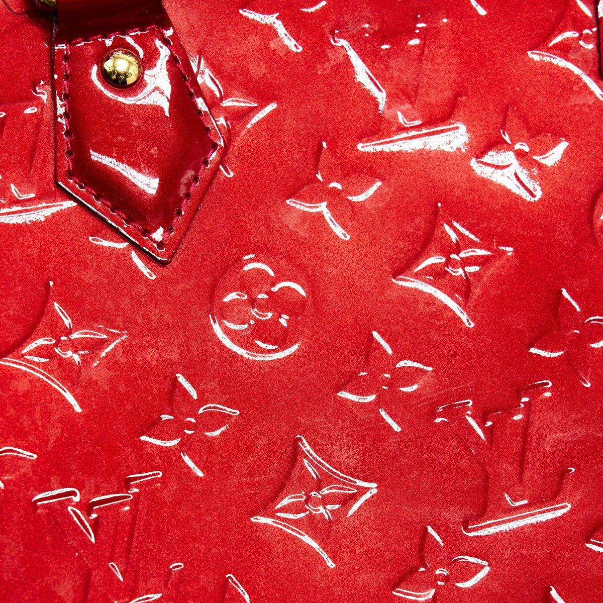 LOUIS VUITTON ALMA GM PATENT LEATHER RED