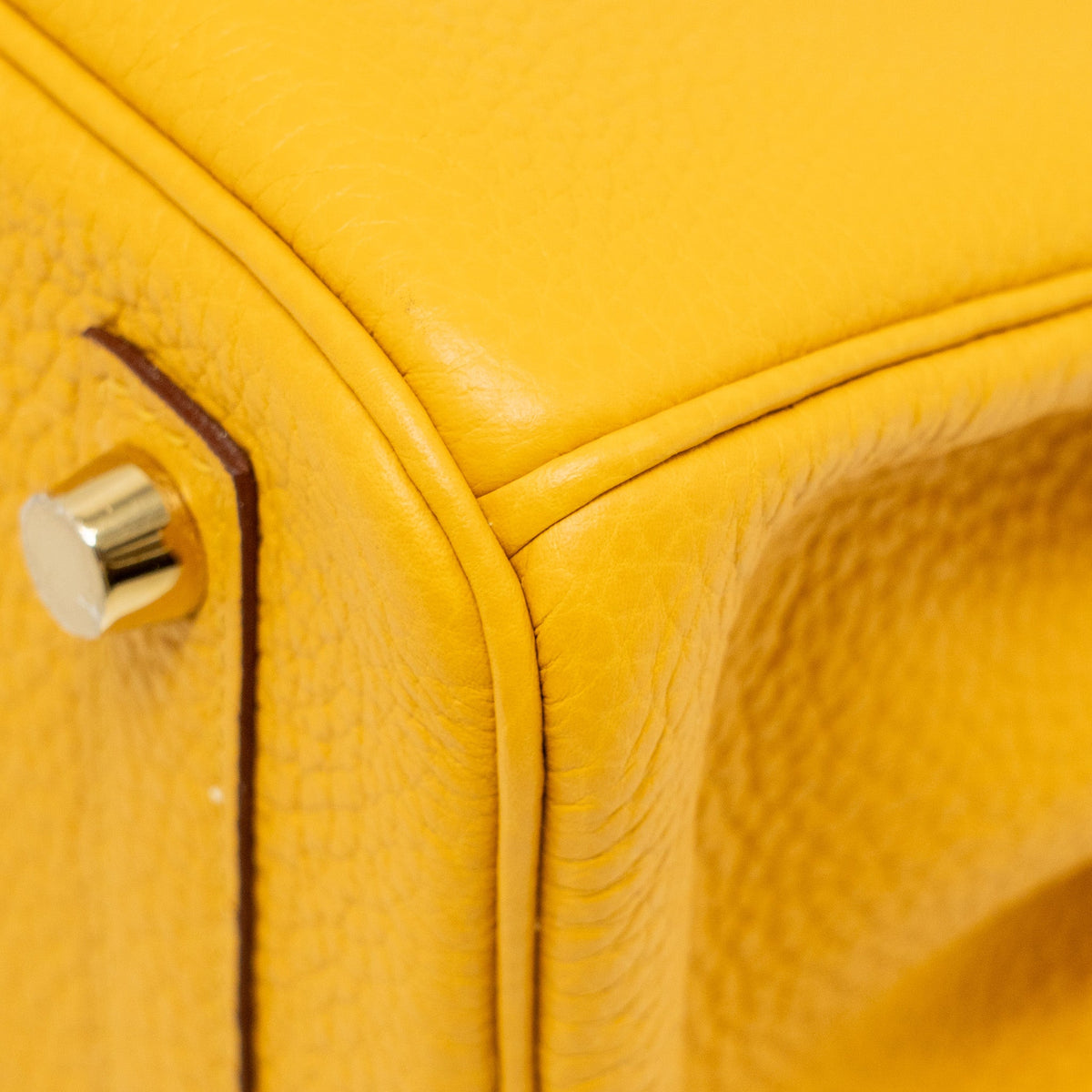 Hermes Birkin 25 Togo 9D Jaune Amber GHW