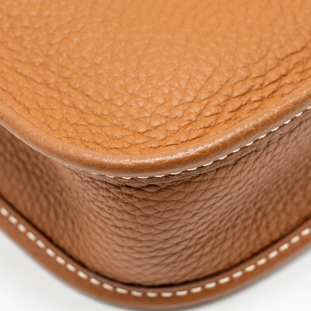 Hermes Mini Evelyne Clemence Gold GHW