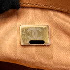 CHANEL SMALL 19 BAG LAMBSKIN CARAMEL MULTICOLOURED HARDWARE (MICROCHIP)
