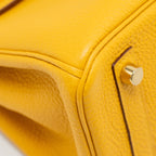 Hermes Birkin 25 Togo 9D Jaune Amber GHW