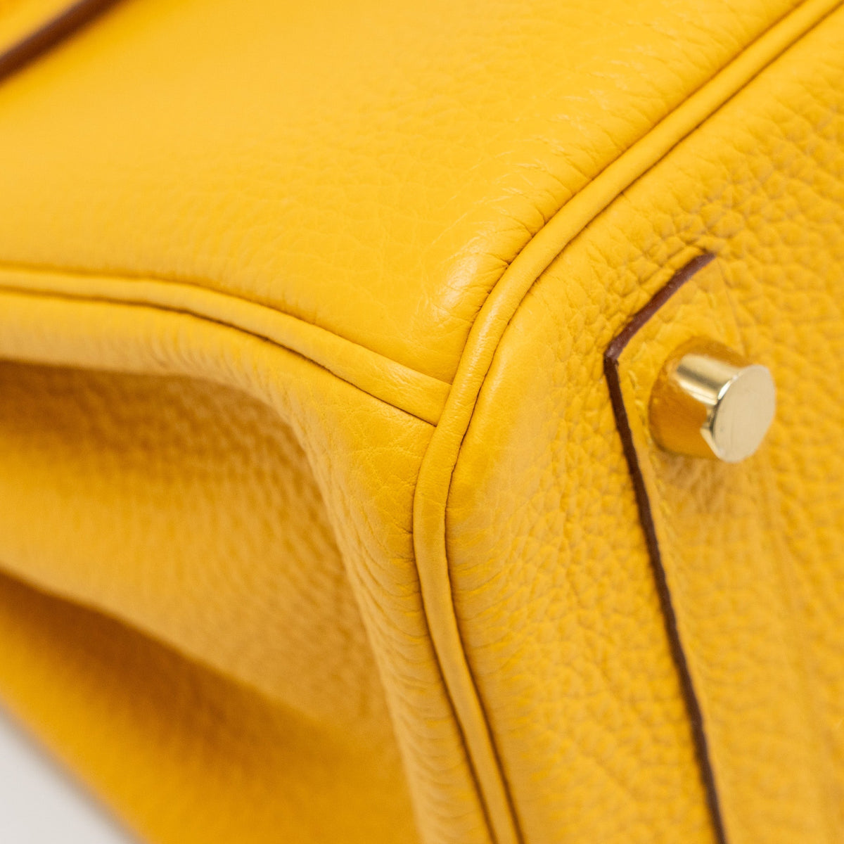 Hermes Birkin 25 Togo 9D Jaune Amber GHW