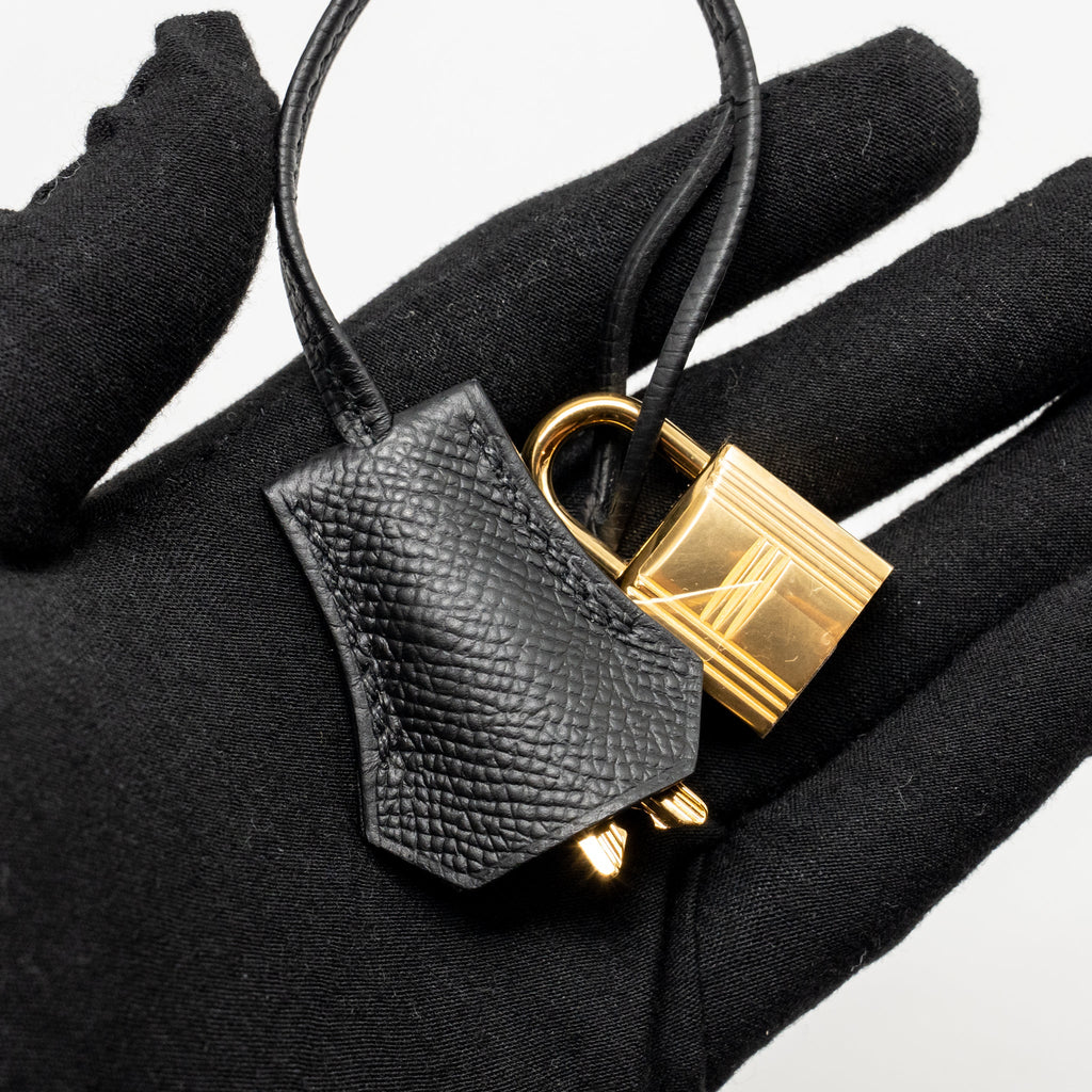 Hermes kelly 25 Epsom Black GHW