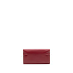 Hermes Kelly Long Wallet Epsom Rubis SHW