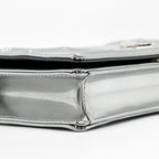 DIOR DIORAMA WALLET ON CHAIN CALFSKIN SILVER SHW