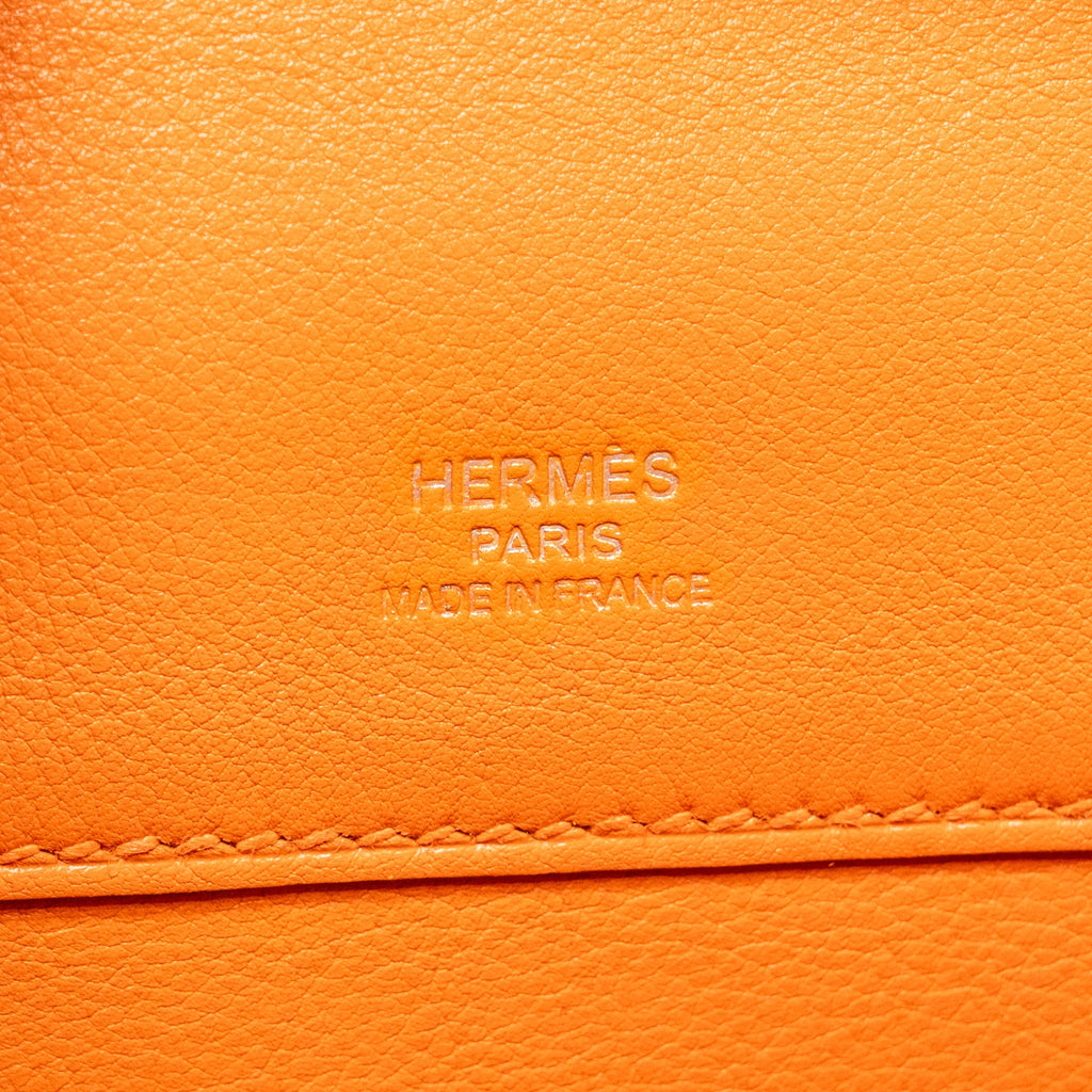 Hermes Kelly Cut Bag Evercolor Orange SHW