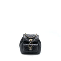CHANEL DUMA MINI BACKPACK LAMBSKIN BLACK LGHW (MICROCHIP)