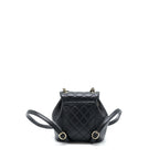 CHANEL DUMA MINI BACKPACK LAMBSKIN BLACK LGHW (MICROCHIP)